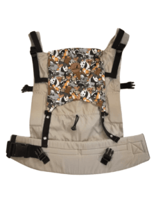 Mochila portabebés baby & toddler outdoor beige animaux