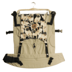 Portabebé ergonómico recién nacido + asesoría de REGALO || Beige pugs