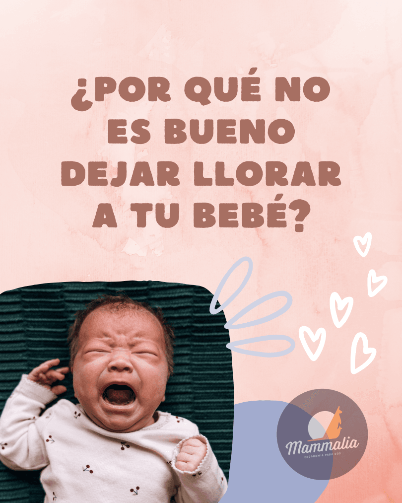 por que no es bueno dejar llorar a mi bebé