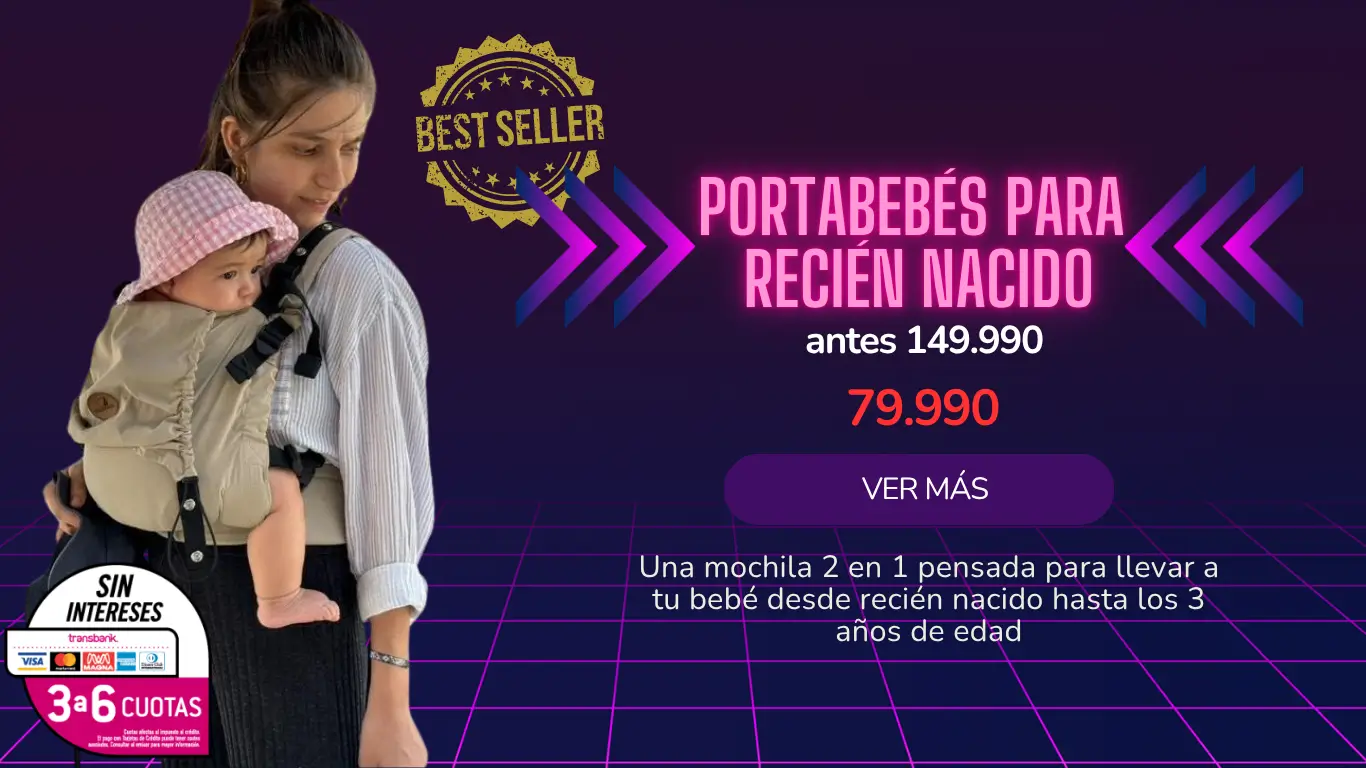 mama con portabebes ergonomico en oferta para el cyber day en mexico